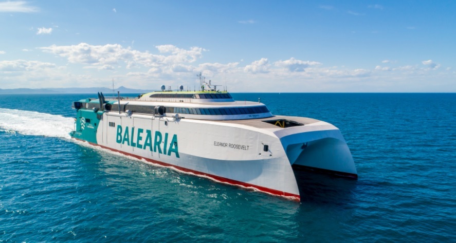 Baleària y Axpo realizan la primera travesía en ‘fast ferry’ con biometano