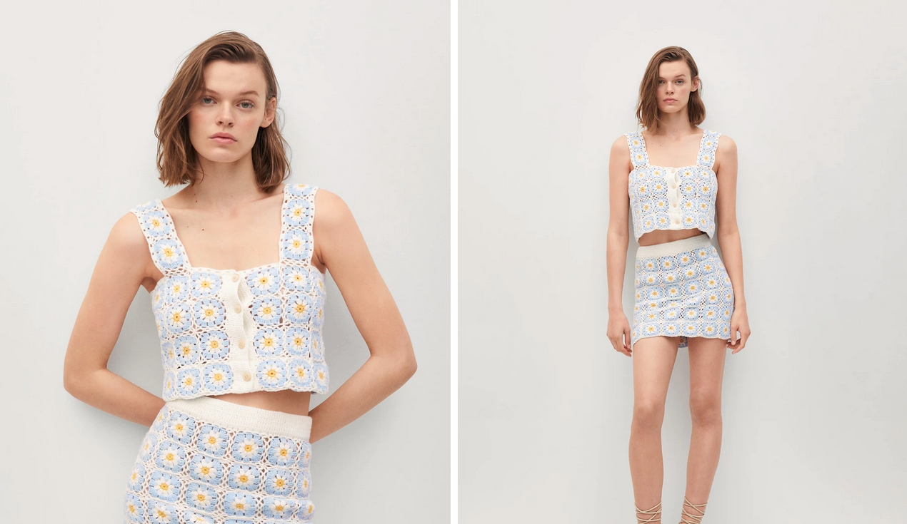 minifalda floral
