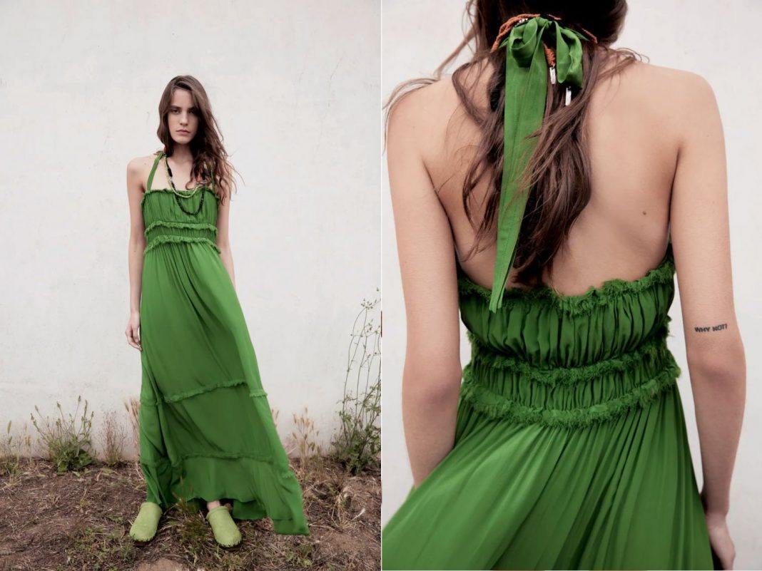 vestido fluido de Zara