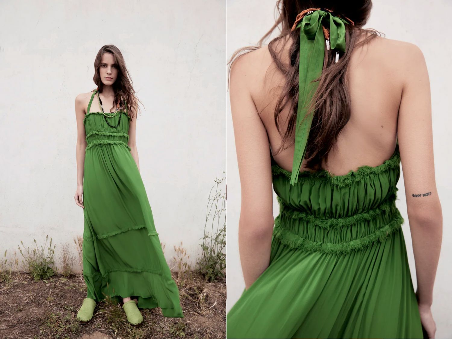 vestido fluido de Zara