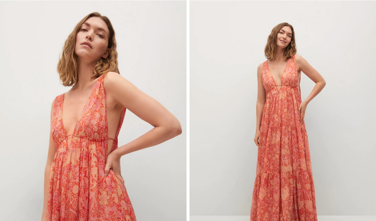 maxi vestido estampado
