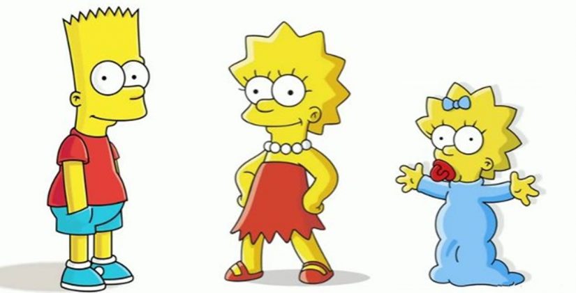 Bart, Lisa y Maggie Simpson