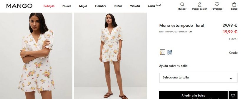 Mono estampado floral