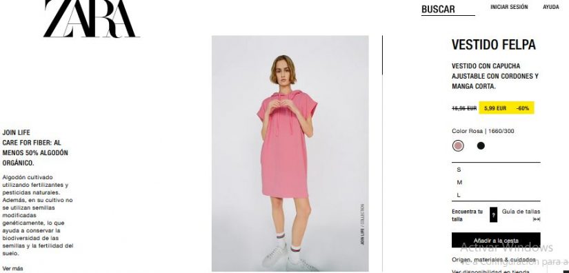 Vestido felpa