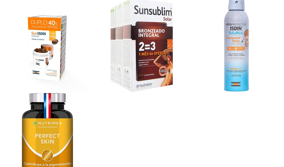Cápsulas que estimulan el bronceado, fotoprotectores y más: 10 chollazos de hoy en parafarmacia en Amazon