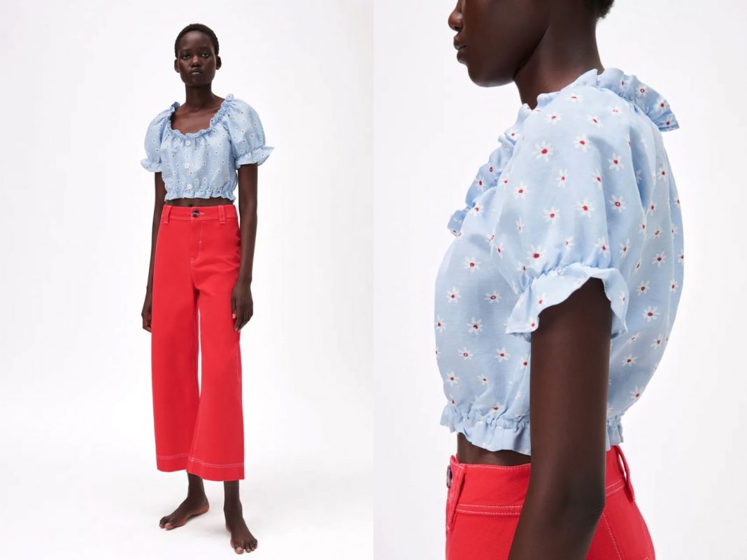 blusa floral