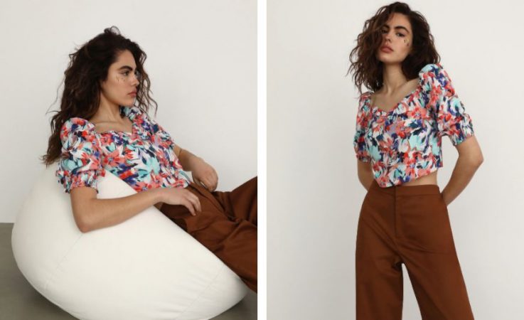 blusa estampada el corte inglés