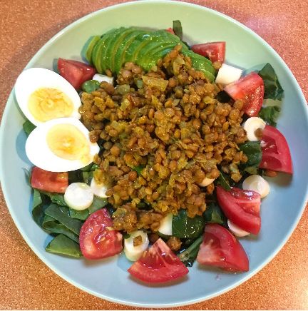 ensalada de lentejas