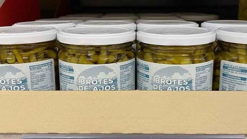 Brotes de ajos verdes encurtidos Mercadona 