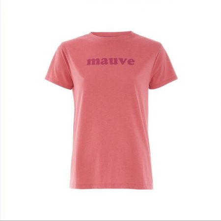 Camiseta rosa con texto «Mauve» Primark