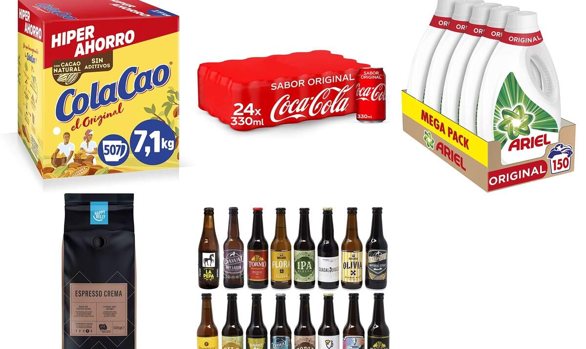 Bebidas, detergente y mucho más: 10 chollos de Amazon para pedir a domicilio tu compra semanal