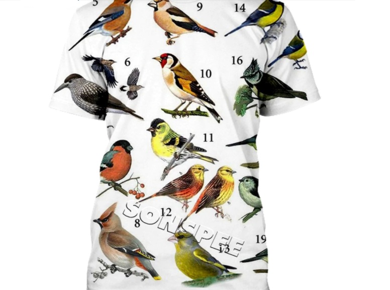 camiseta aves