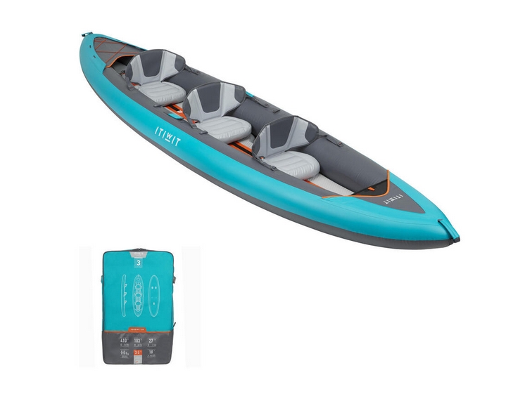 kayak inflable de Decathlon