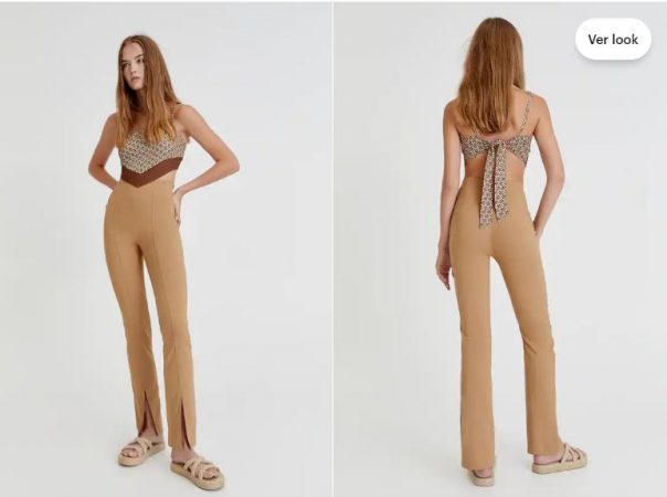 Pantalón recto aberturas