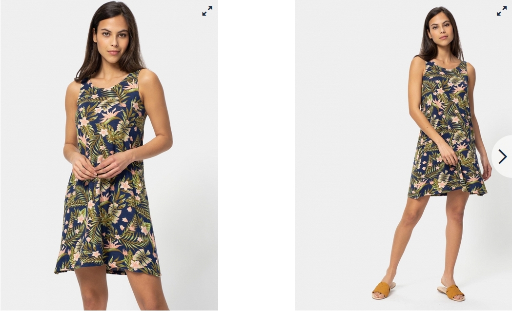 vestido estampado de Carrefour