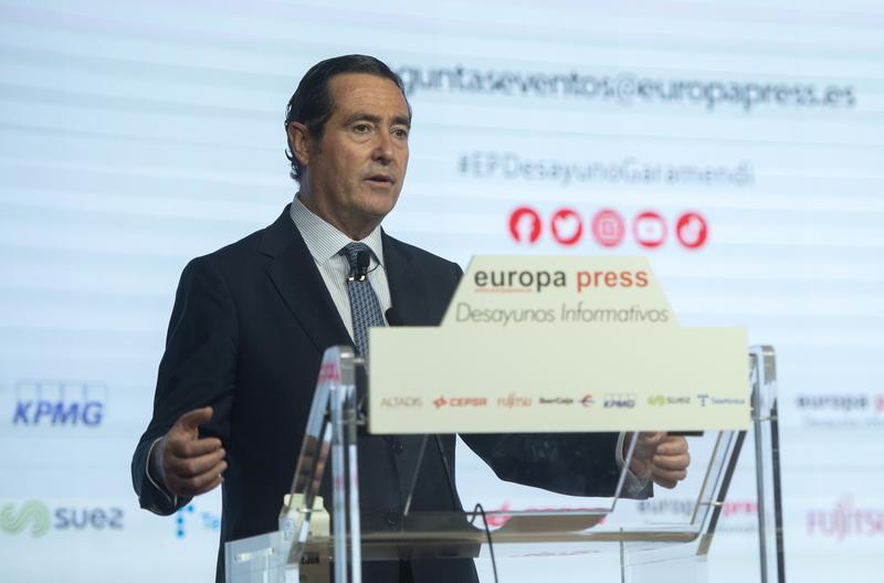 Garamendi (CEOE) reitera que no es el momento de subir el SMI