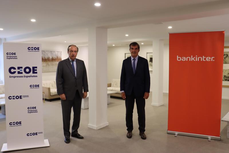 Bankinter y la CEOE firman un acuerdo para informar sobre licitaciones públicas
