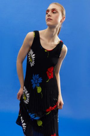 Vestido plisado tirantes- Sfera