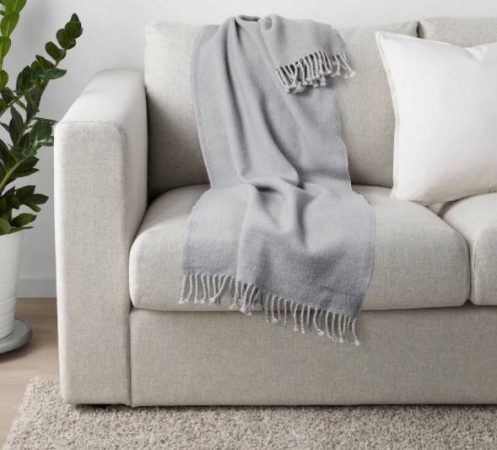 plaid sofa
