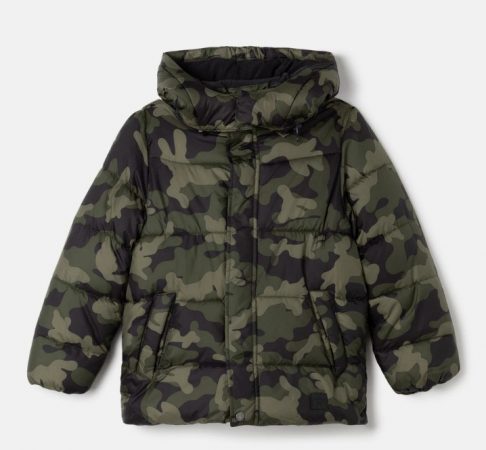 parka de niño camuflaje