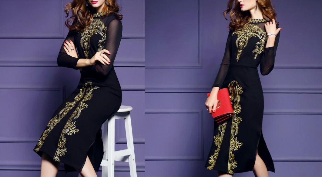 vestido bordados