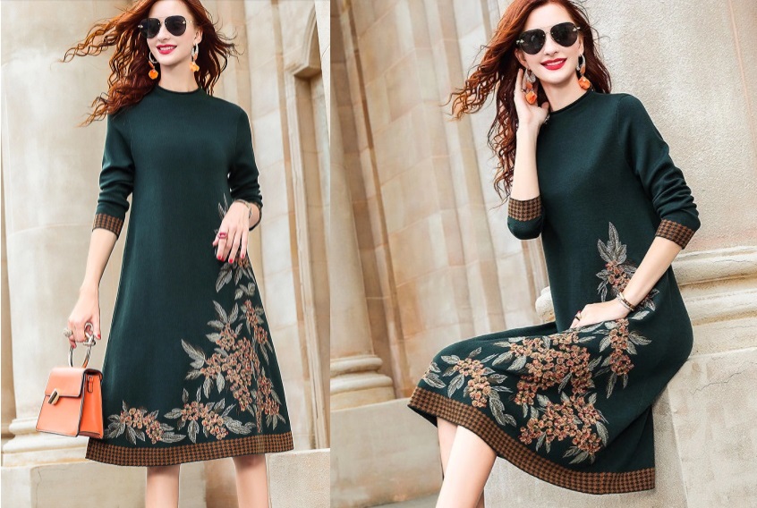 vestido combinado