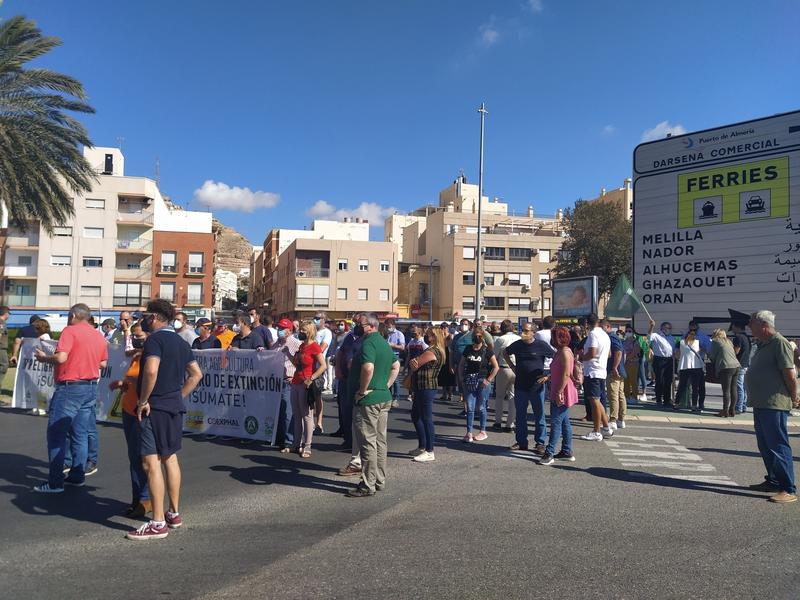 El campo se echa a la calle para reclamar el control y cumplimiento de los acuerdos de asociación con Marruecos