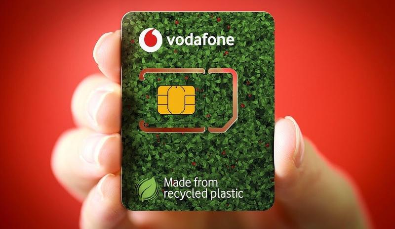 Vodafone lanza tarjetas SIM fabricadas con plástico reciclado