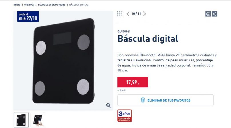 Báscula digital