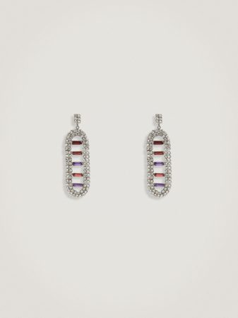 Pendientes colgantes con cristales