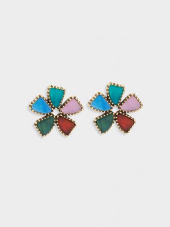 Pendientes Parfois cortos flor