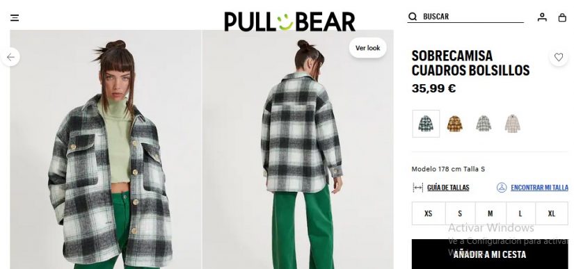 Sobrecamisa cuadros bolsillos- Pull&Bear