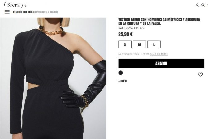 Vestido cut out