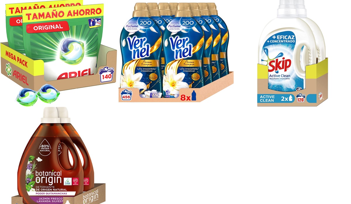 Amazon: reduce el gasto en lavadoras con estos chollazos en detergentes
