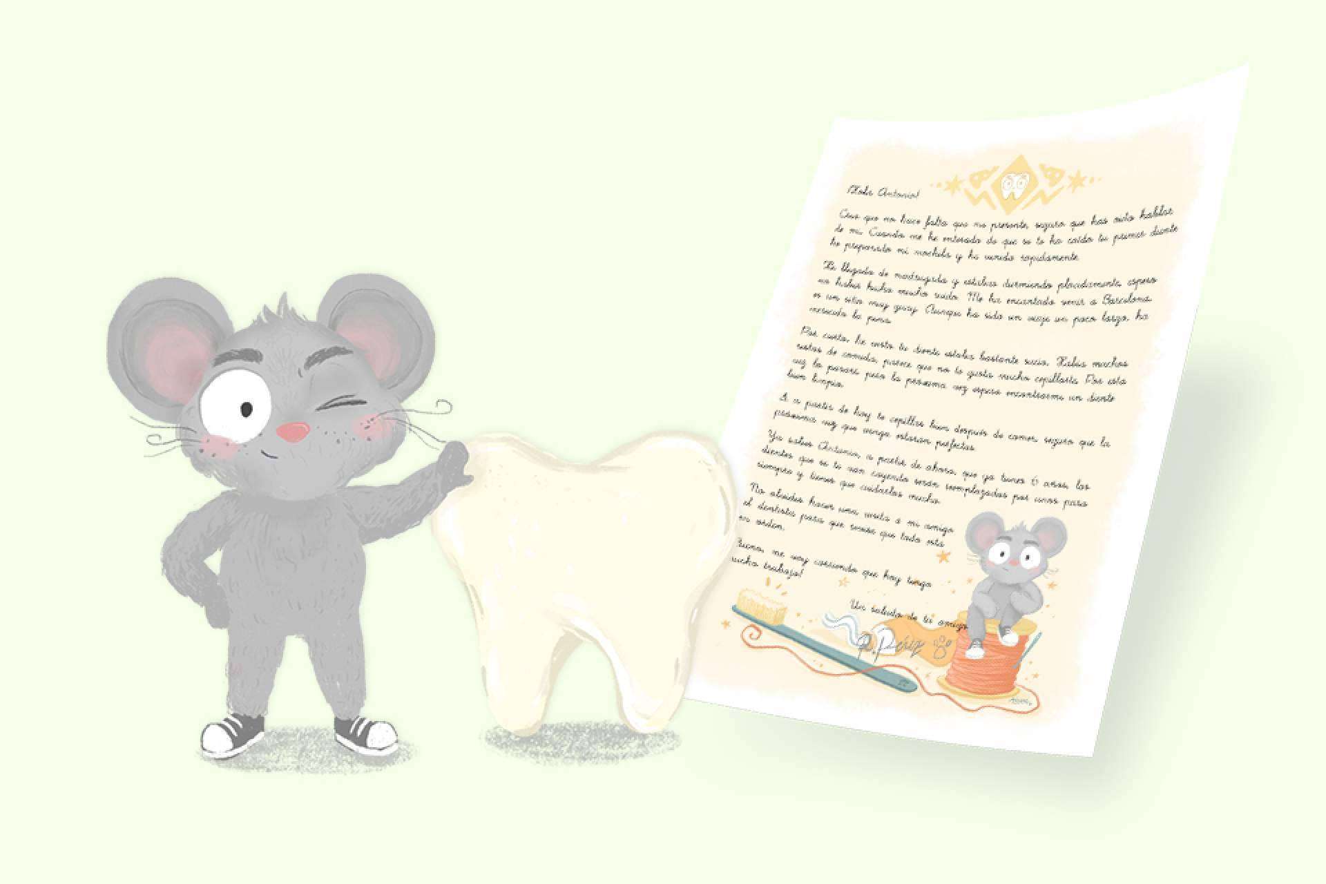 Mantener la ilusión y la fantasía en los niños ante la caída de sus primeros dientes con una carta personalizada del Ratoncito Pérez