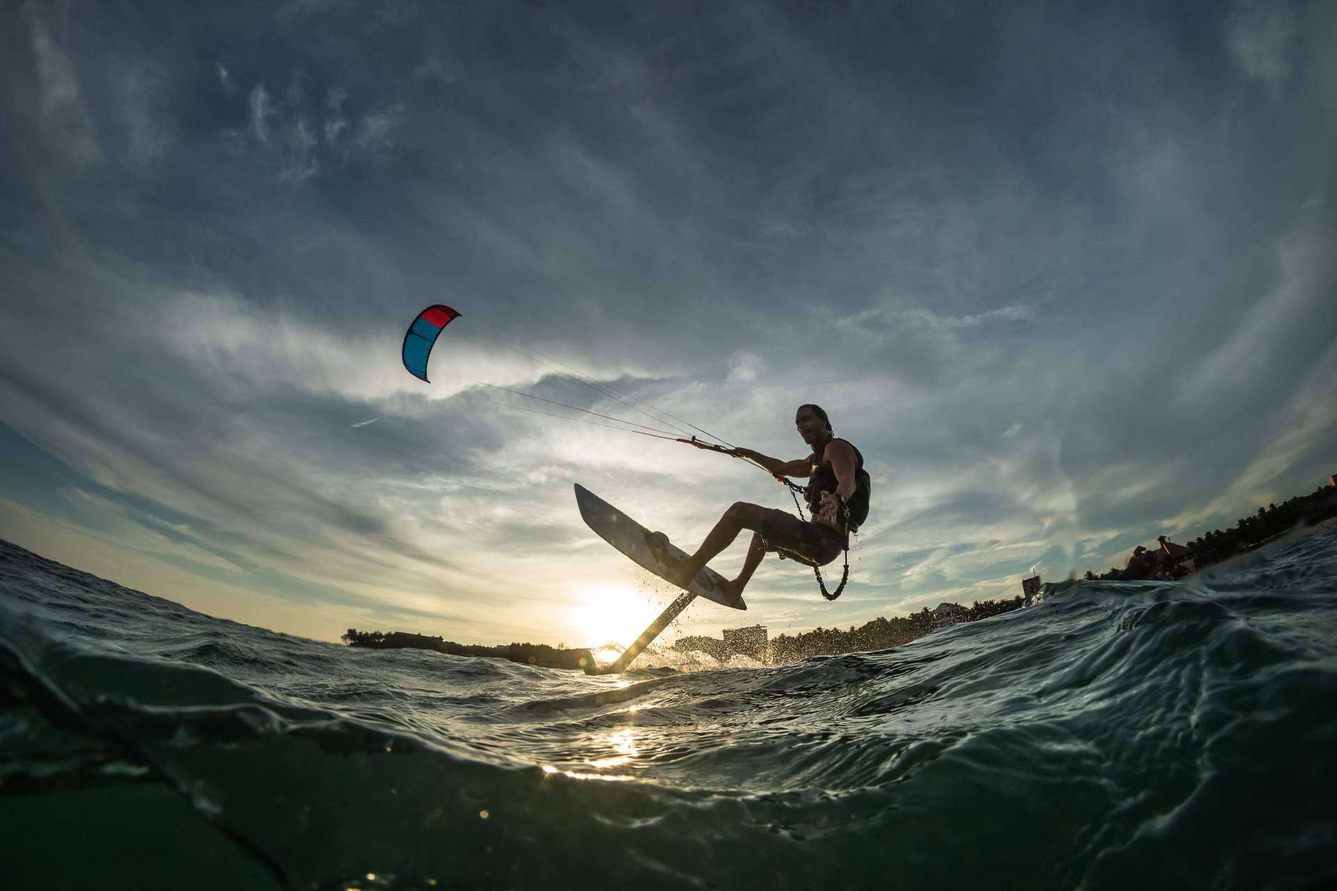 Curso kitesurf para principiantes de 3 Sixty Kite School