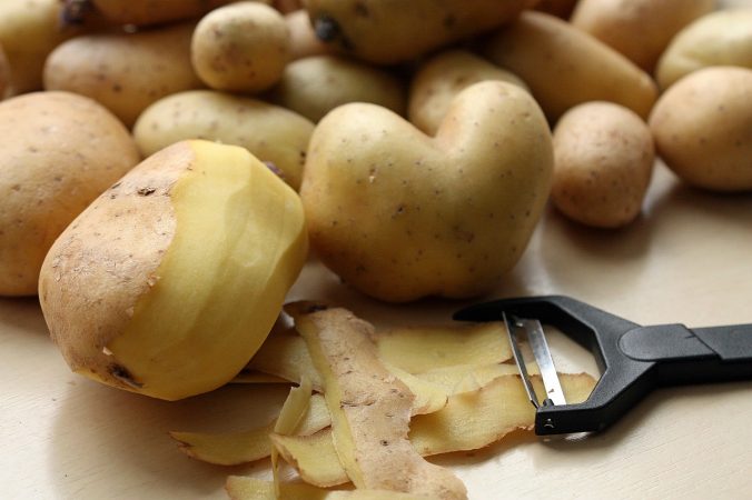 usos piel patatas