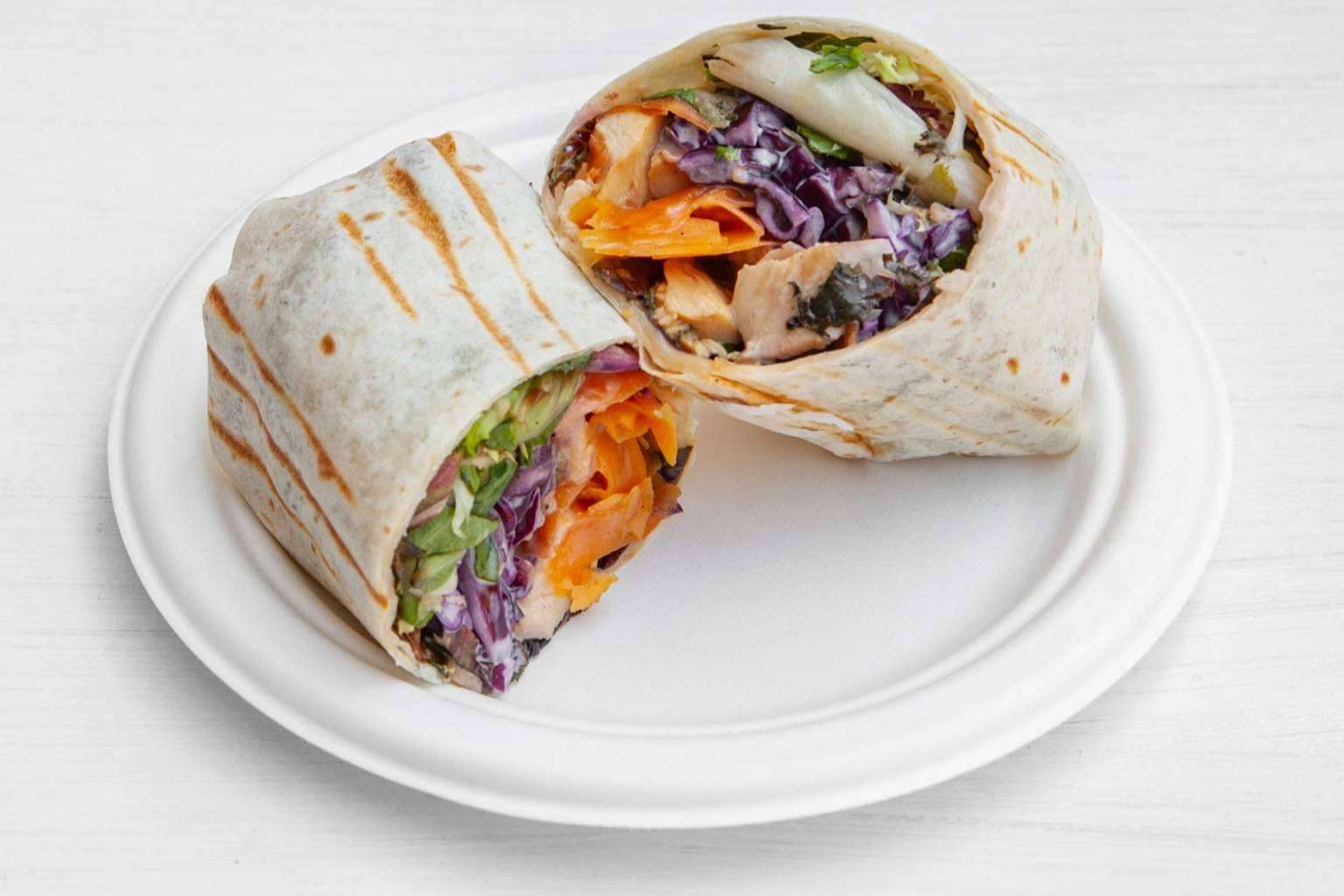 Los wraps caseros de diferentes tipos de Sanaladas