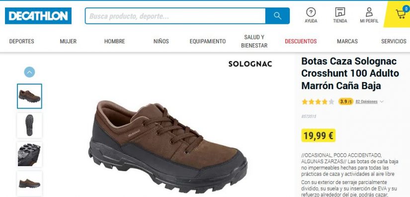 Decathlon: zapatillas impermeables a 14,99 euros para los días de lluvia 5 Merca2.es Botas Caza Solognac Crosshunt- Decathlon