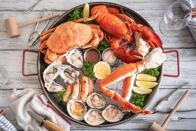 Del mar, los crustáceos y mariscos sistema inunológico