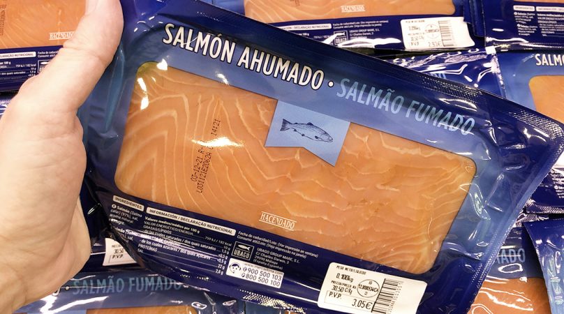 El Salmon Ahumado de Hacendado en el lineal de Mercadona Merca2.es