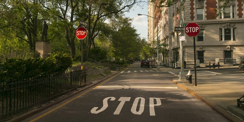 Estas llegando a un stop