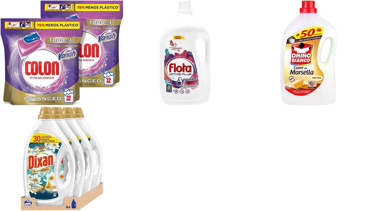Omino Bianco, Flota y más: 10 detergentes que arrasan en Amazon por su precio