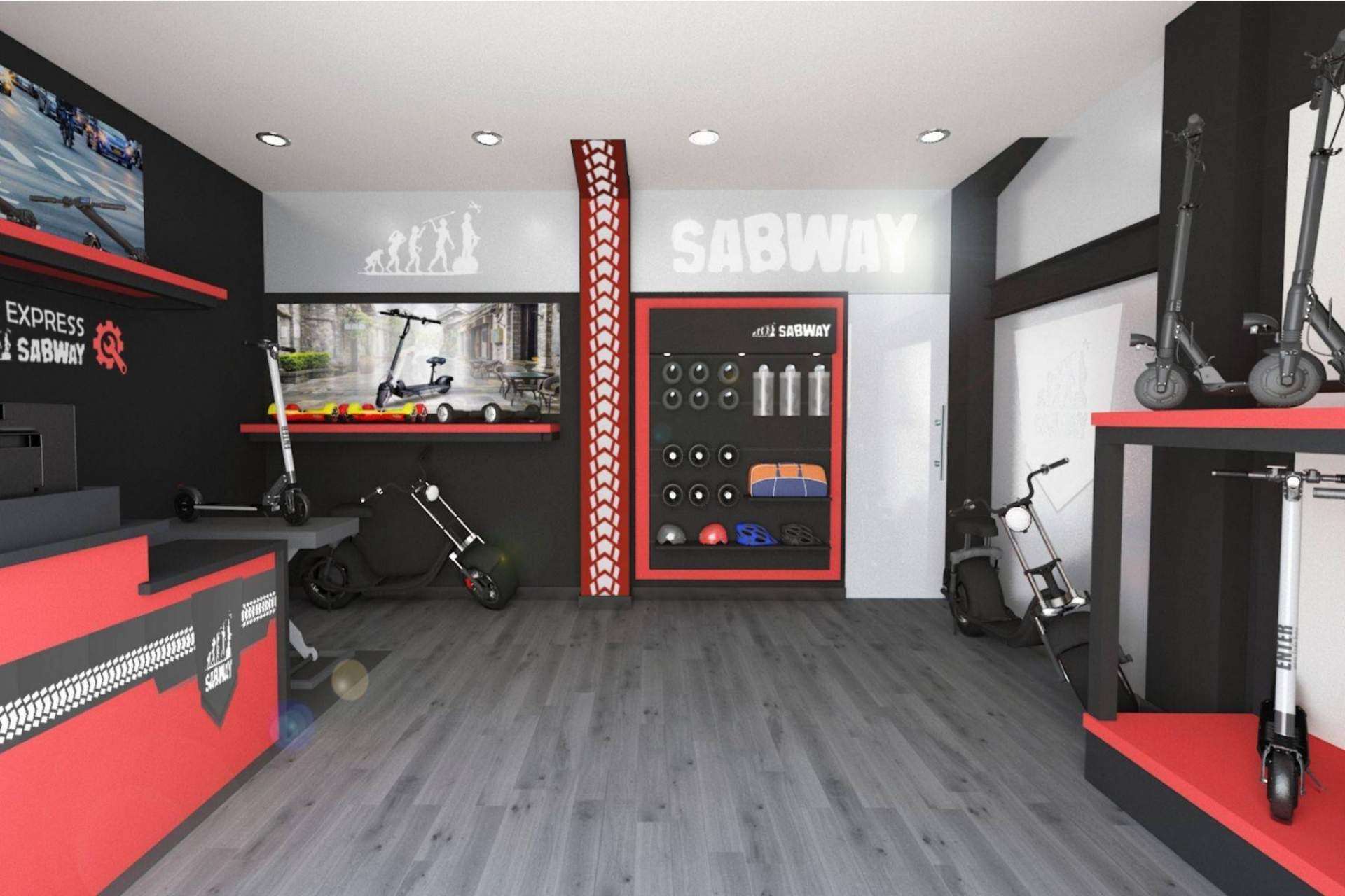 Abrir tienda propia con taller de patinetes eléctricos es posible con el modelo de franquicia rentable de SABWAY