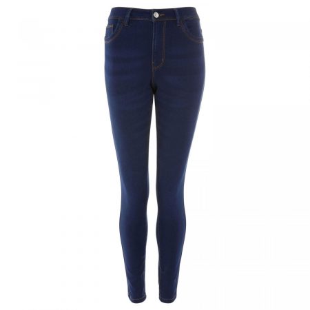 Pantalón pitillo en azul oscuro