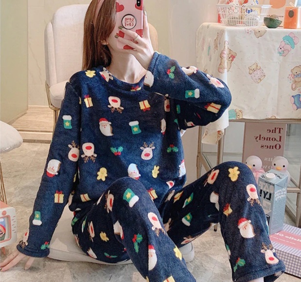 pijama de franela navideño