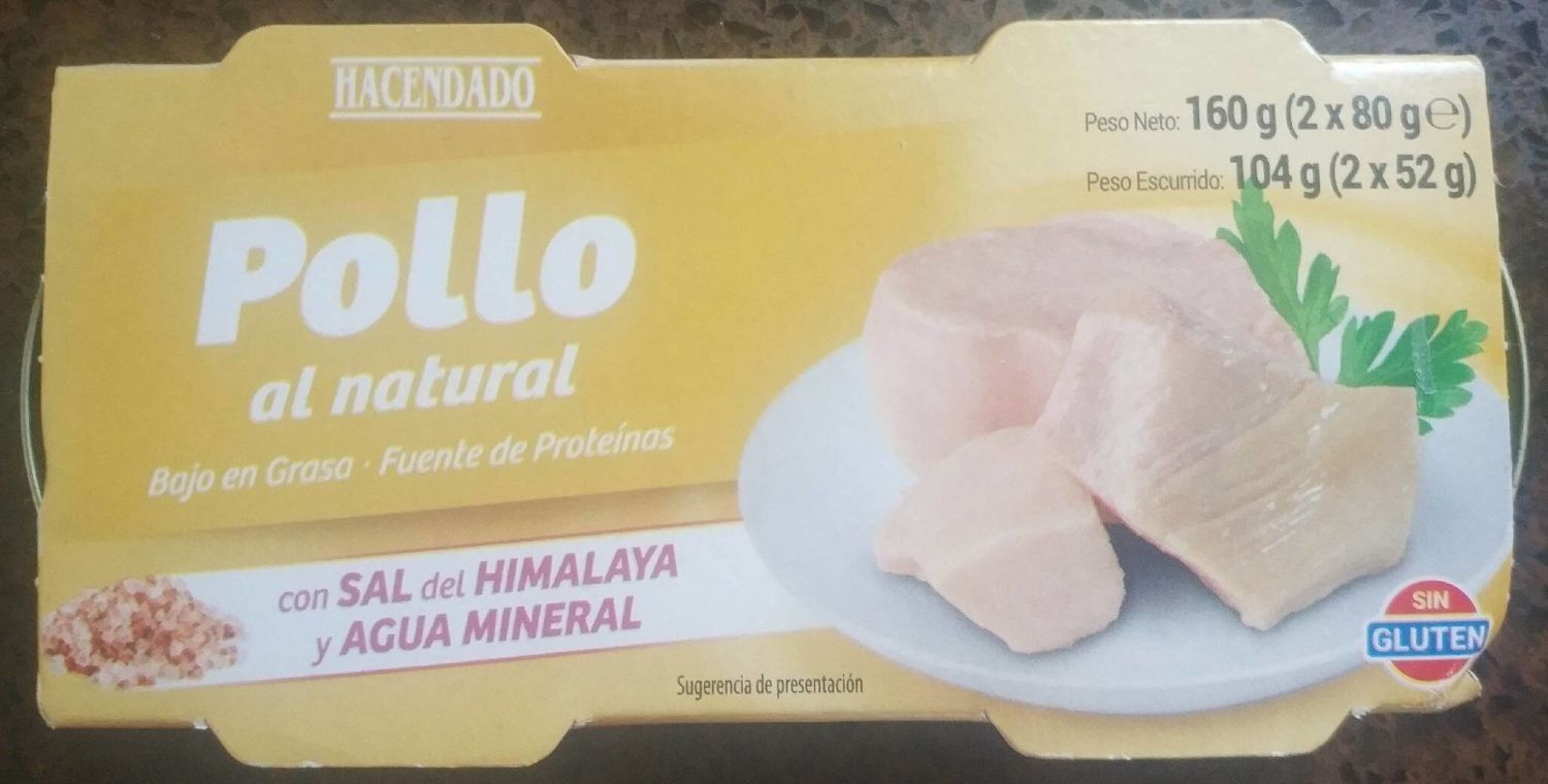 pollo al natural Mercadona