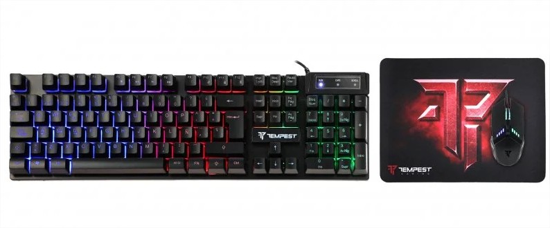 teclado raton alfombrilla gaming