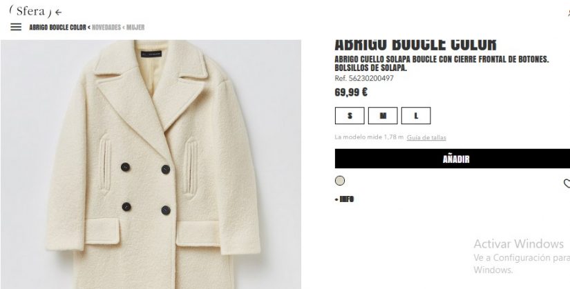 Abrigo boucle color