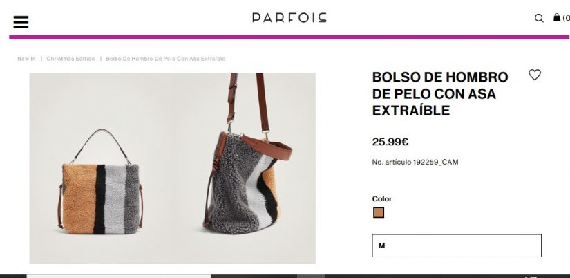 Bolso De Hombro De Pelo Con Asa Extraíble